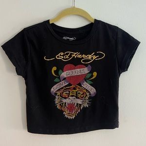 Ed Hardy Cropped Baby Tee